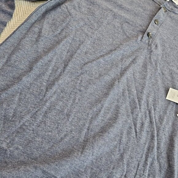 Kinetix Casual Luxury Men's Long Sleeve Henley Size Small Heather Navy NWT - Picture 5 of 13